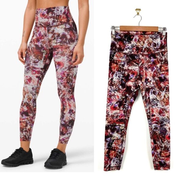 Lululemon Wunder Train High Rise Tight 25” Leggings Urbantricity Multi Sz 8 - Picture 1 of 10